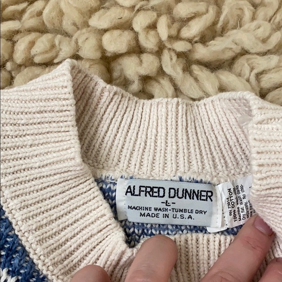 Vtg Knit Cotton Sweater - Picture 3 of 5